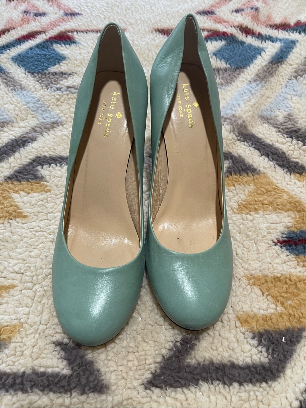 Kate Spade New York Mint Green Leather Pumps | Size 8.5B | Made in Italy 💚✨